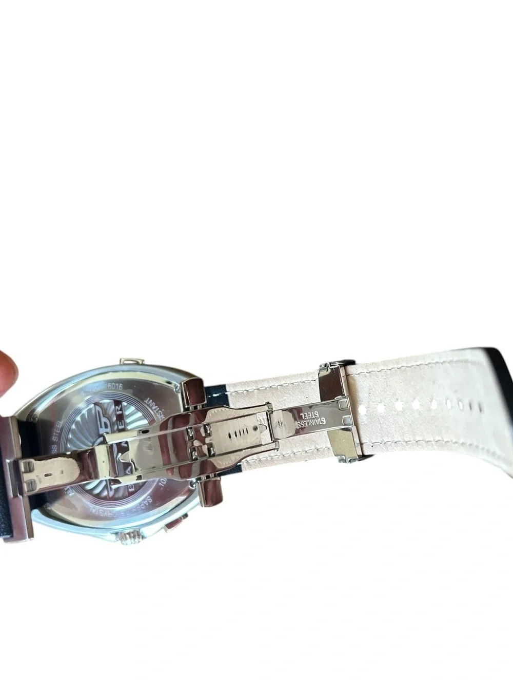 Balmer Blue Moonphase Watch NWT Stainless Steel Leather Strap Men’s Luxury Watch